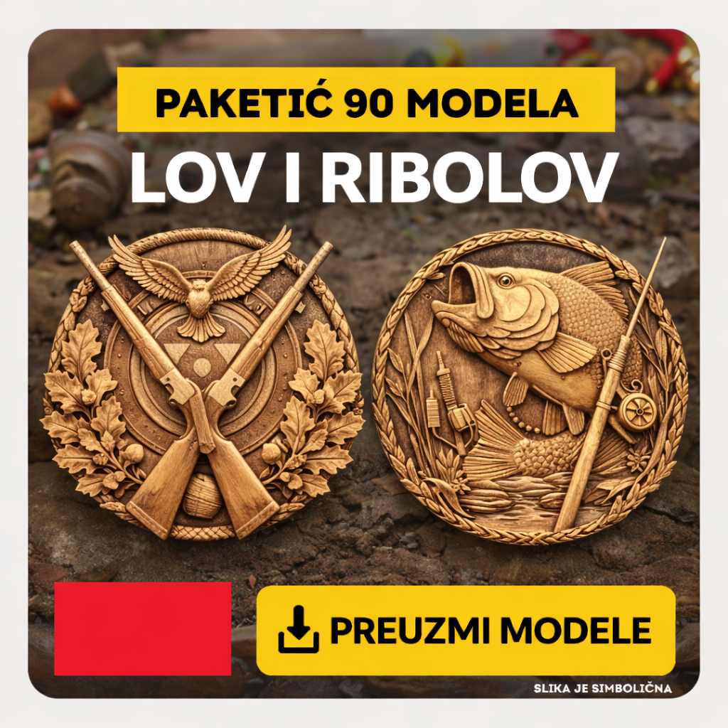 90 CNC 3D modela - LOV I RIBOLOV