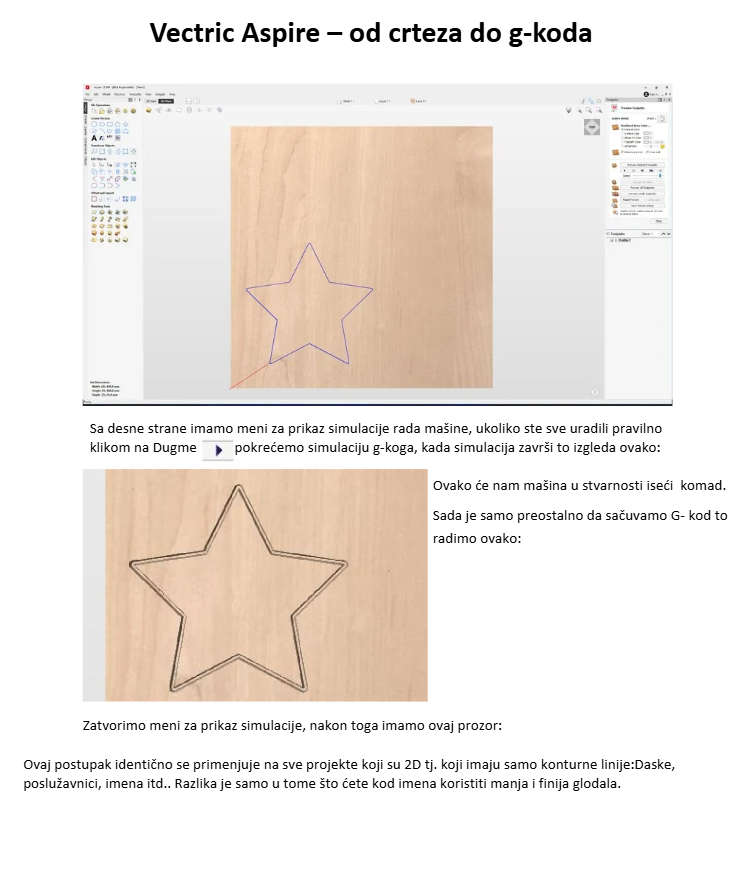 Uputstvo za Vectric Aspire