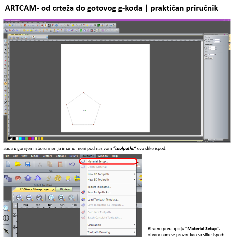 Uputstvo za rad u ArtCAM softveru